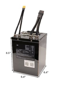 Image 1 of 72v 20Ah 120A Lithium Ion Battery with Case