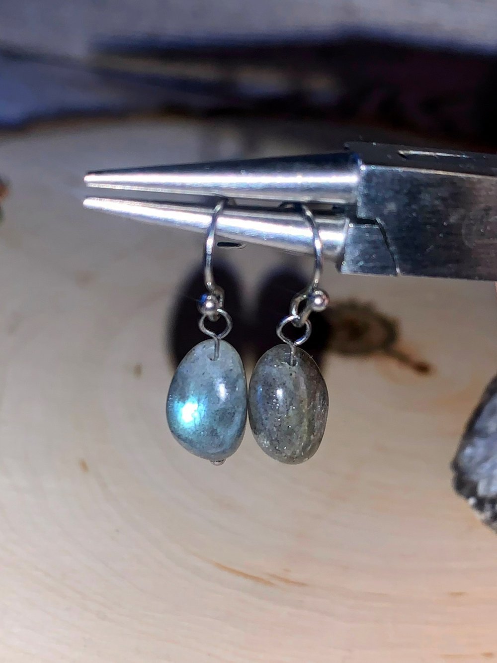 labradorite earrings