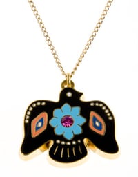 Image 4 of Native American Inspired Thunderbird Necklace 