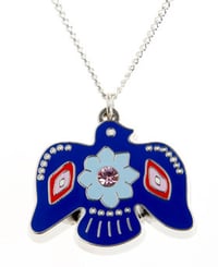 Image 3 of Native American Inspired Thunderbird Necklace 