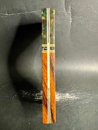 Image 4 of Baltic Amber & Desert Ironwood Segmented Knife Scales