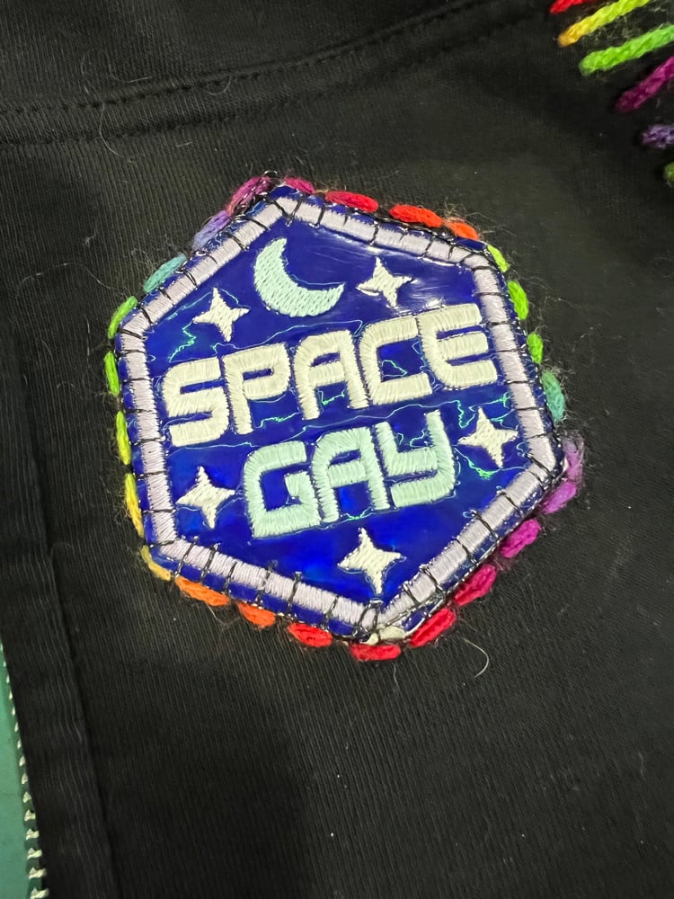 Image of Embroidered Patch: Space Gay