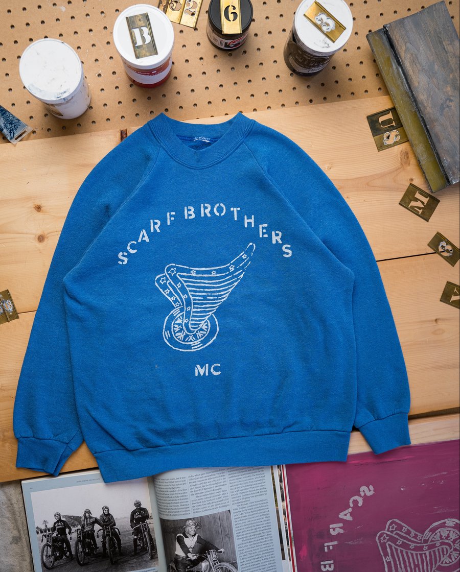 Image of Motor Club Raglan (medium)- Royal Blue