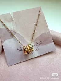 Image 10 of 3 ring necklace 金圈项链