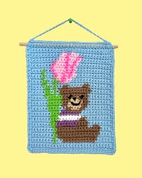 Image 1 of Crochet Tapestry - Teddy Bear