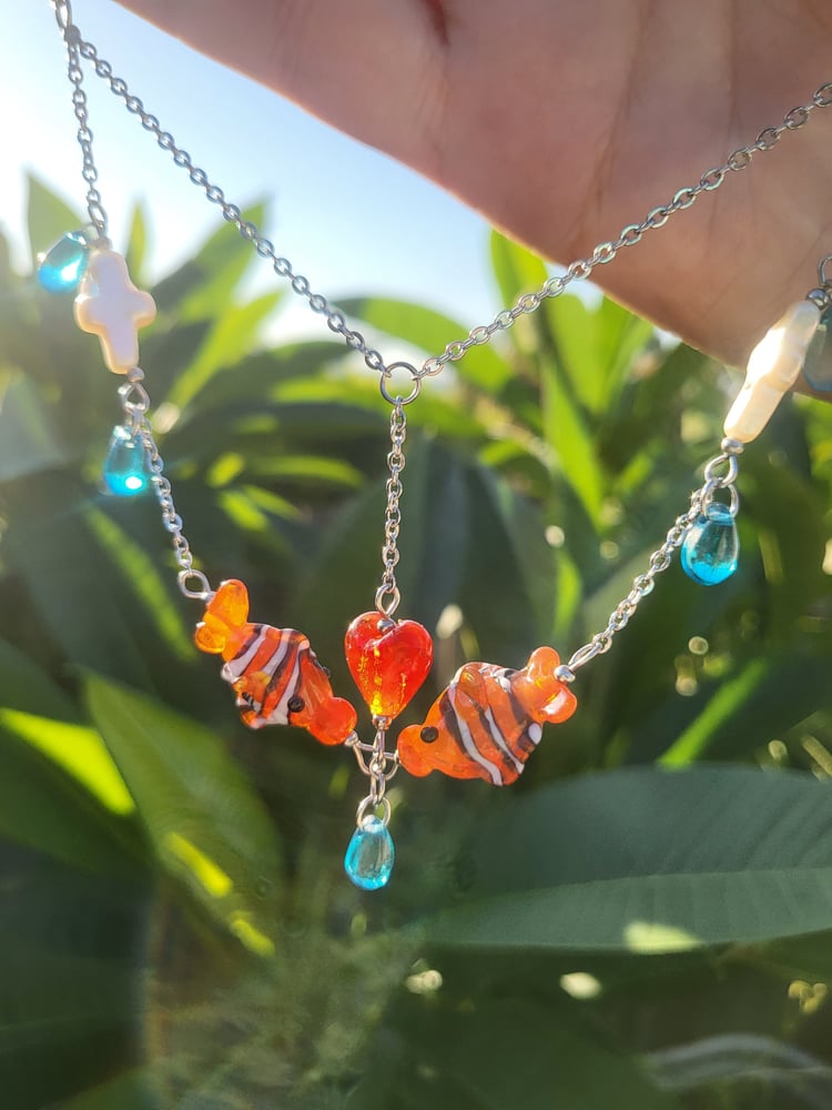 Image of Kissing Fish Necklace