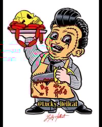 Leathery Face Big Boy 8x10 Signed Print