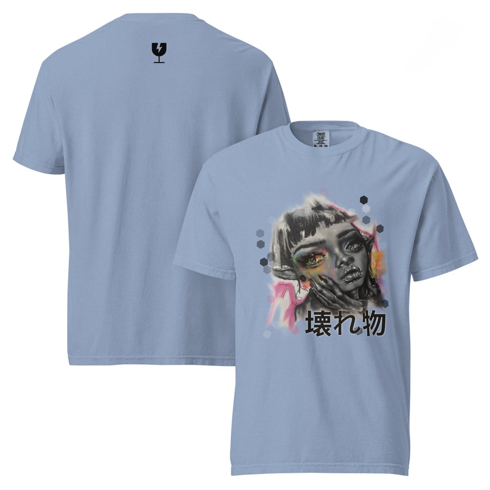 Image of GLITCH (fragile) Unisex garment-dyed heavyweight t-shirt