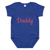 Image 9 of Baby jersey bodysuit (I LOVE MY DADDY)
