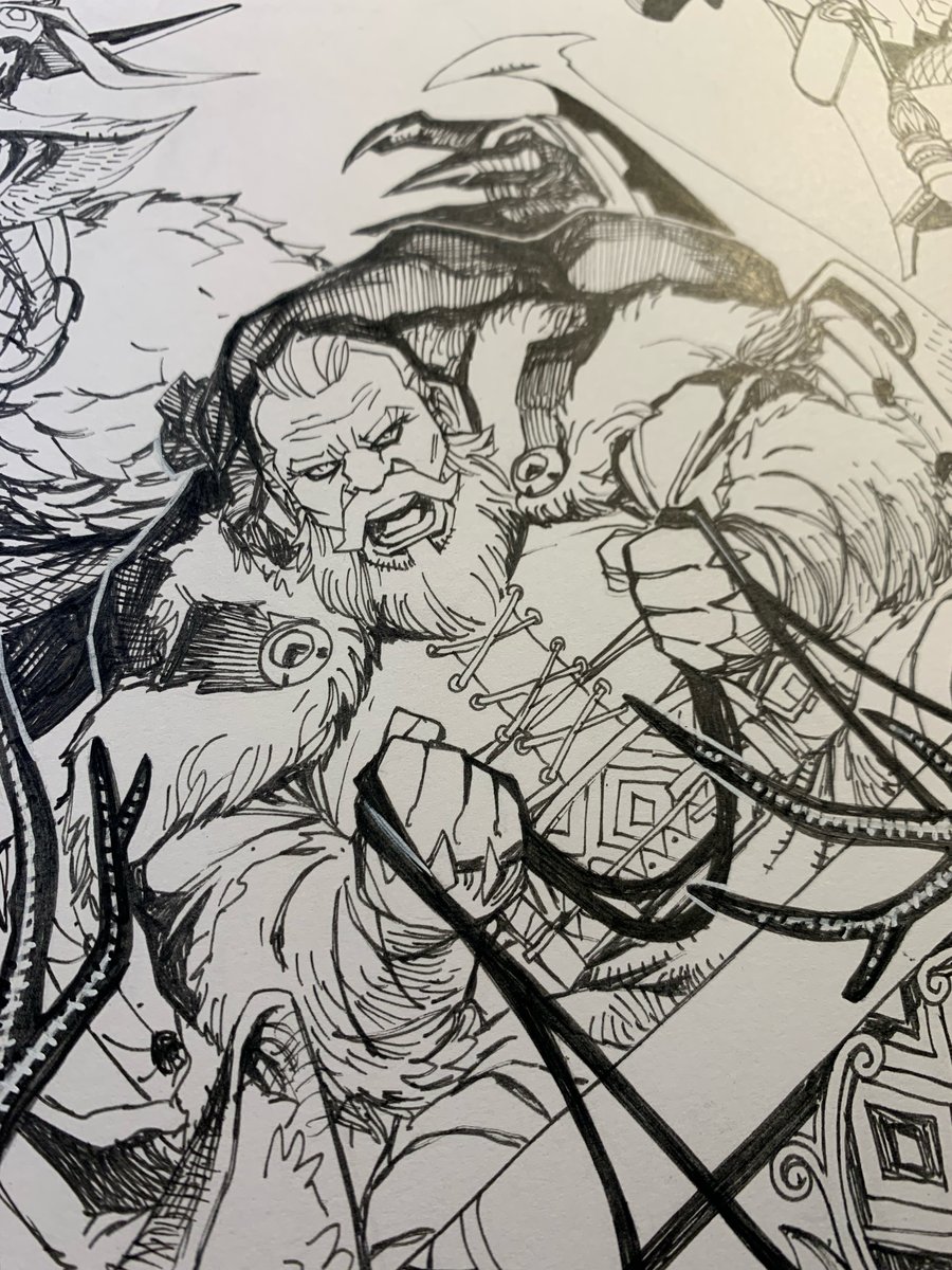 Image of BATMAN/SANTA CLAUS: SILENT KNIGHT RETURNS #1 cover original art