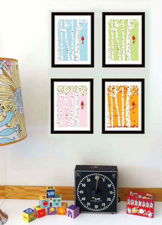 Image of All 4 Cardinal Seasons 8.5x11 Mini-Print Set