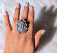 Image 1 of ADR_2002_American Diamond Adjustable Ring 