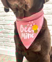 Image 3 of Bee Mine and Valentines Bee Reversible Pet Bandana