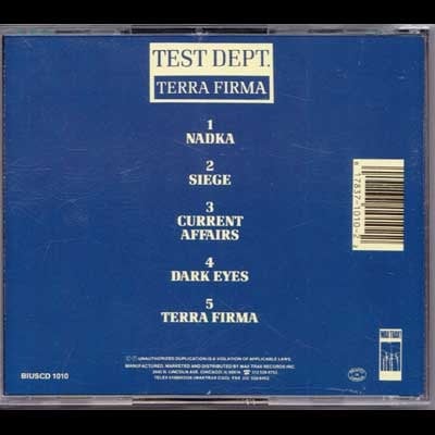 TEST DEPT.-Terra Firma CD/ Original-Out Of Print!