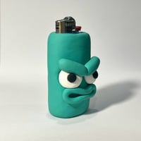 Image 4 of Teal Spooky Woods 1 of 1 Clay Lighter Case