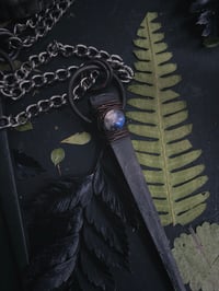 Image 3 of Moonstone witches coffin nail necklace 