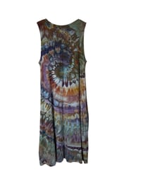 Image 10 of S Jersey Knit Pocket Tank Dress in Earthy Spiral Ice Dye