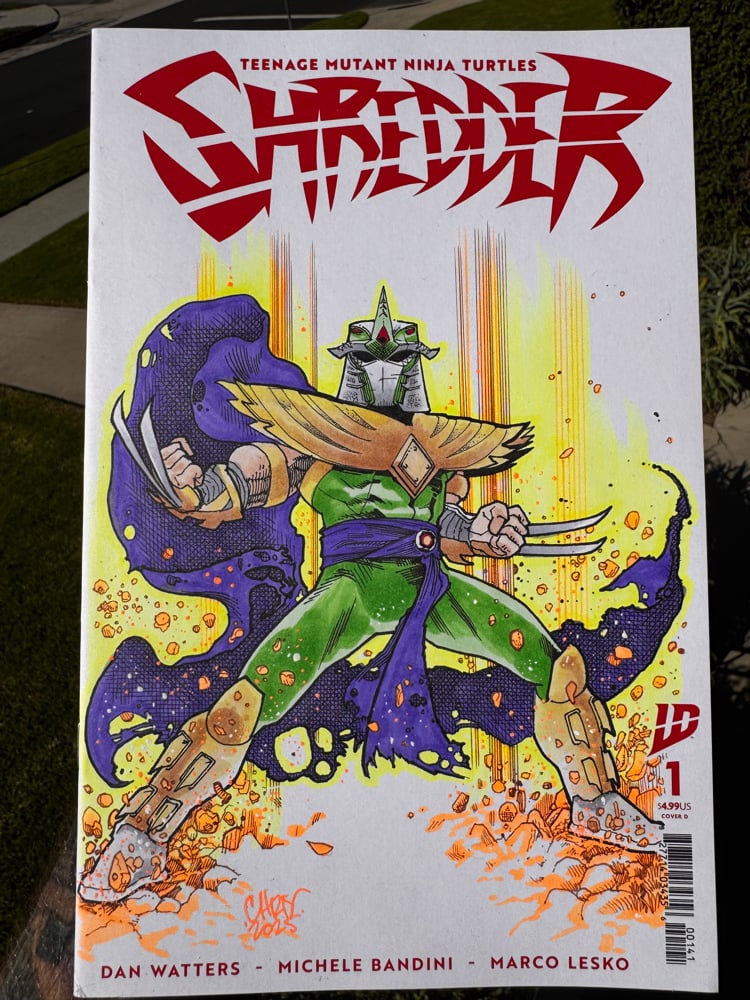 Image of Shredder 1 Green Ranger sketch cover