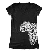 Image of RBG Africa Women's V-Neck (Black)