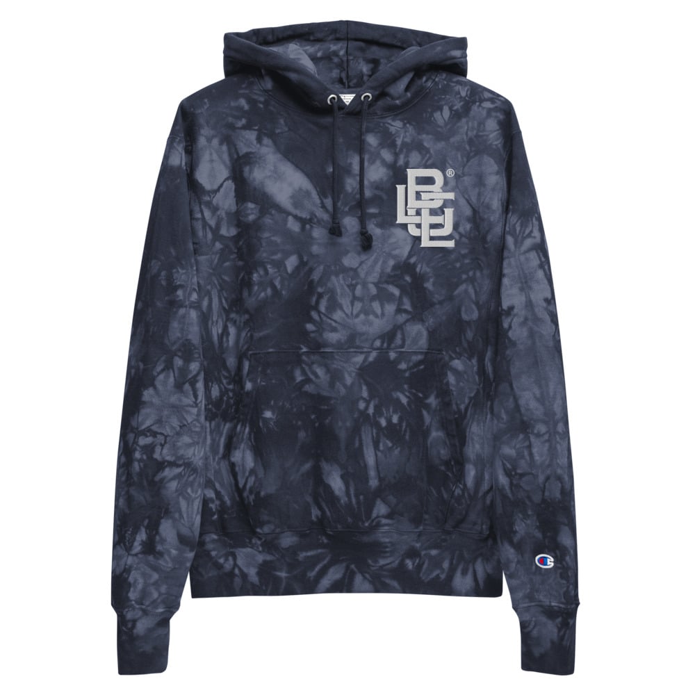 Black tie discount dye champion hoodie