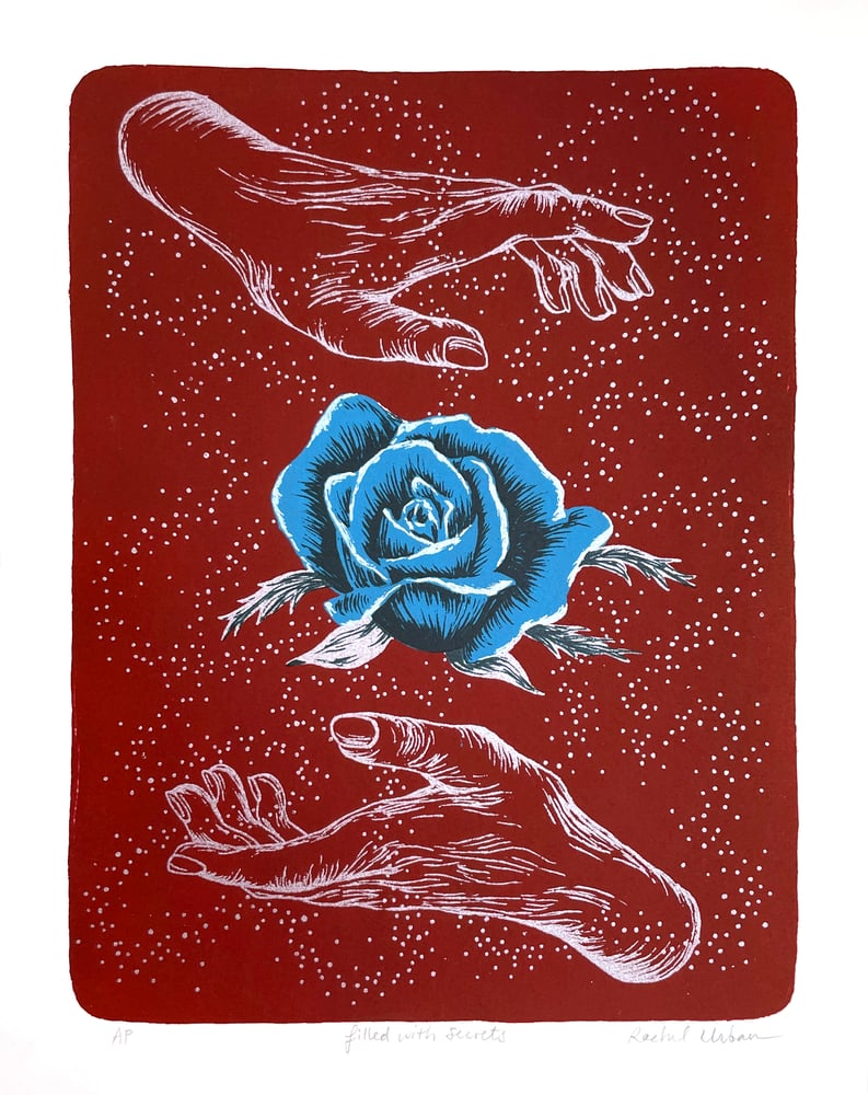 Image of 1 LEFT! Filled With Secrets ~ screenprint