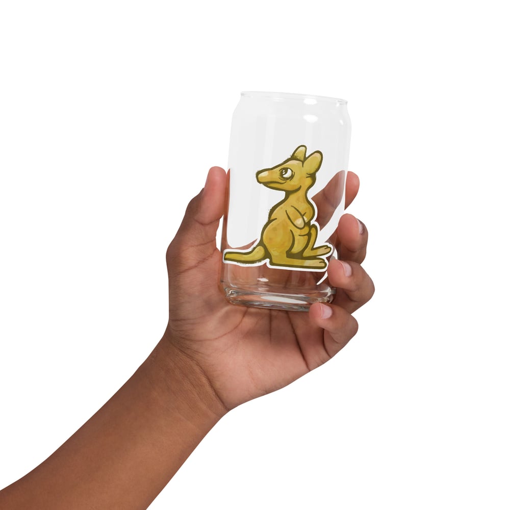 Image of Wyatt Wallaby Can-shaped glass