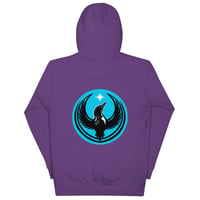Image 11 of Unisex Hoodie - Blue Rebel Loon back print