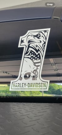 Image 2 of HD #1 Eagle and Skull Decal