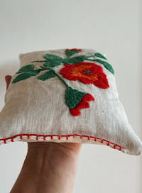 Image 2 of Vintage embroidered linen heatpack 