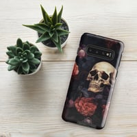 Image 2 of Goth Inspired Baroque Style Painting Skull and Flowers Tough case for Samsung®