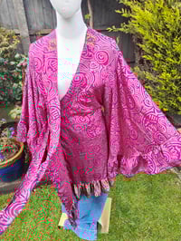 Image 2 of Amara Wrap dress - hot pink