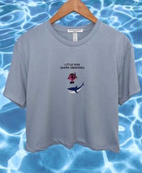 Cropped Little Miss T-Shirt Light Blue