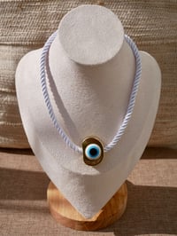 Istanbul Eye Necklace ~ White