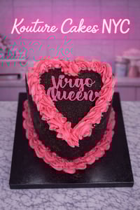 Image 1 of Horoscope Heart Shaped Cake