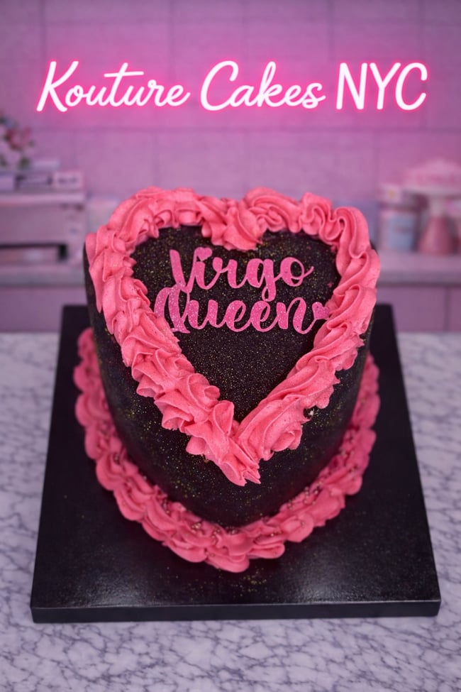 Horoscope Heart Shaped Cake
