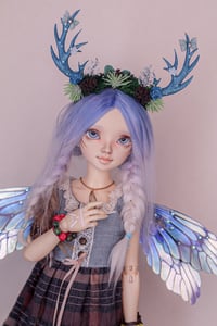 Image 1 of Antlers Crown (Blue Pastel)