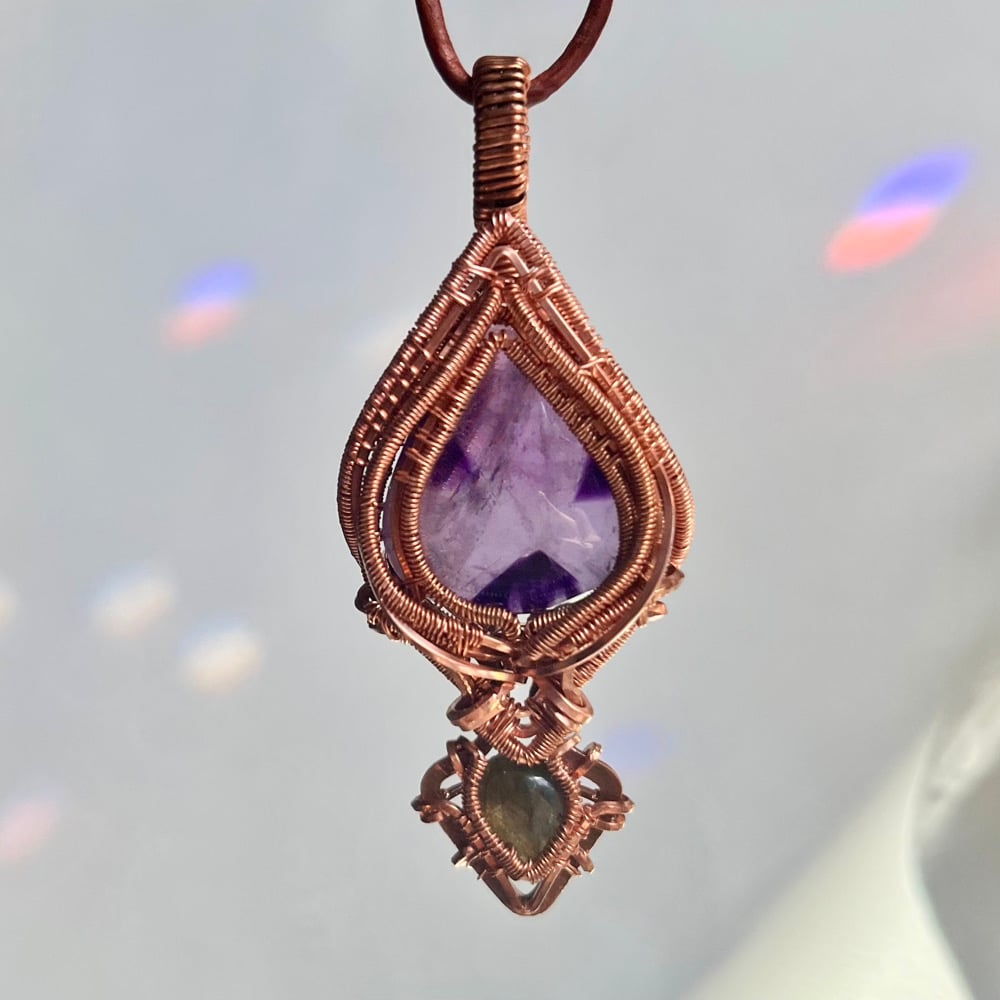 Image of Amethyst & Purple Labradorite 