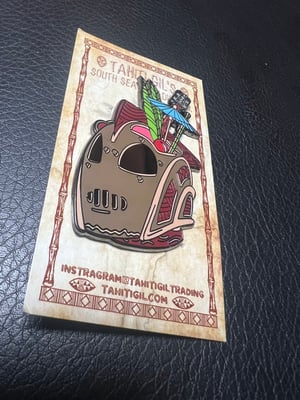 Image of (Last One!) 2.5” “Rocketeer” Inspired Tiki Mug Enamel Pin 2019