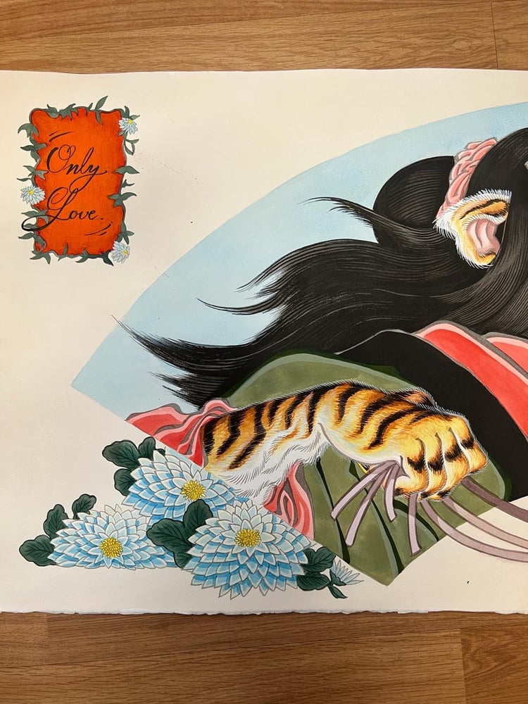 Image of Tiger girl paint