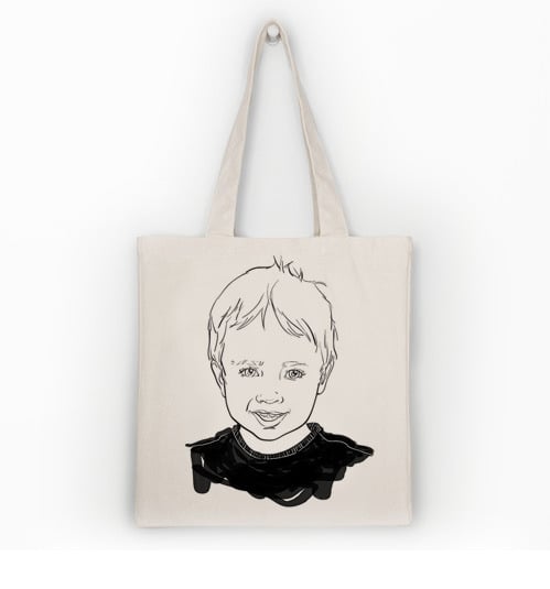 Image of Your Portrait on a Tote