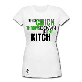 Image of Chick In The Kitch Tee Wht