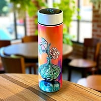 Image 2 of Floral Flask