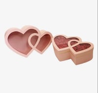 Image 3 of Double Heart Floral Box Set of 2 