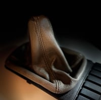 Image 3 of Gray leather shift boot 