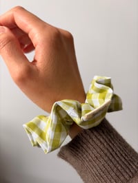 Image 1 of Matcha Gingham Scrunchie 