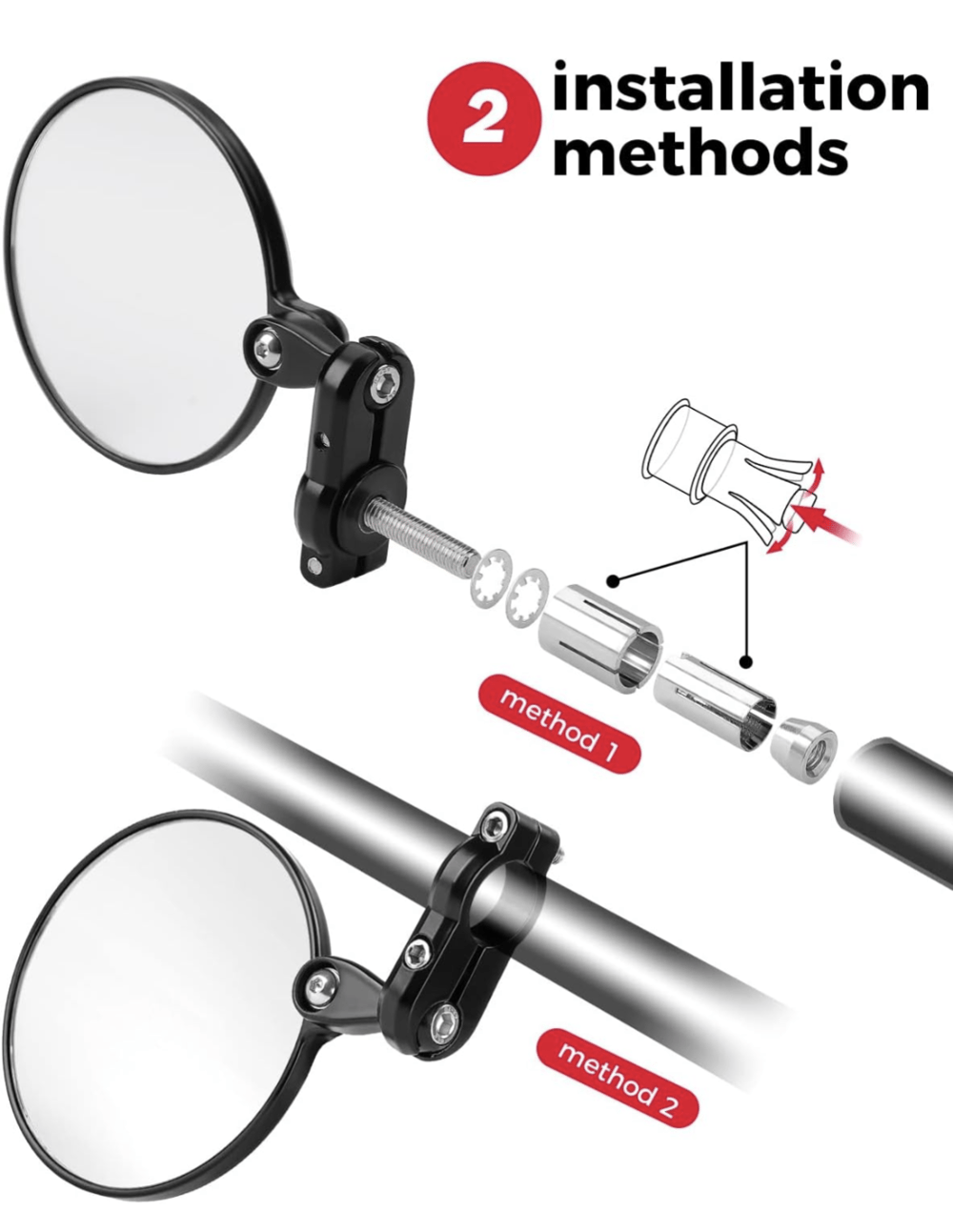 Kemimoto Bar End Mirror Set