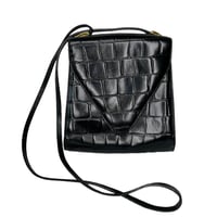 Image 1 of Crossbody Crocodille Print Handbag