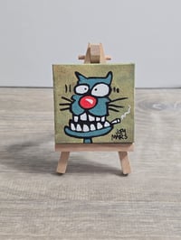 Image 2 of Spe 4 2.5x2.5 Inch Original Painting by Joey Mars 