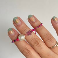 Image 2 of Violet pearl bracelet