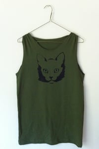 Image of Olive Cat Tunic S/M